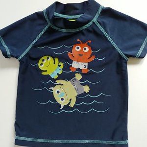 Sesame Street Dark Blue Short Sleeve Rash Guard 24